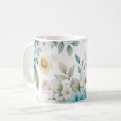 Weich Pastel floral Blue Dahlia Tasse (Vorderseite Links)