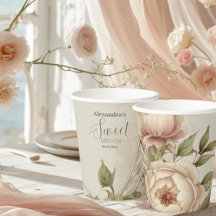 Weich Pastel Floral Wasserfarbe Süß 16