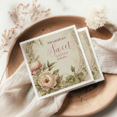 Weich Pastel Floral Wasserfarbe Süß 16 Serviette