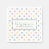 Weich Pastel Polka Dots Babyduschpapier Serviette (Vorderseite)