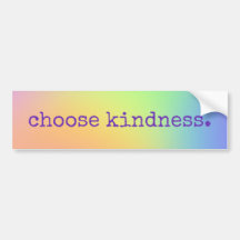 Weich Pastel Rainbow Gradient "Choose Kindness"