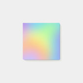 Weich Pastel Rainbow Gradient Postit Notes Post-it Klebezettel (Vorderseite)
