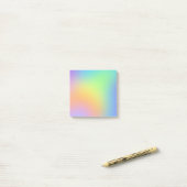Weich Pastel Rainbow Gradient Postit Notes Post-it Klebezettel (Auf Schreibtisch)