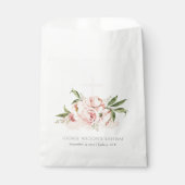 Weich Pastel Rose Blumenkreuz Taufe Geschenktütchen (Vorderseite)