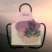 Weich Pastell Abstrakt Tan Pink Tropische Schürze