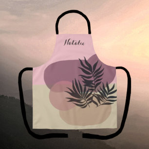 Weich Pastell Abstrakt Tan Pink Tropische Schürze