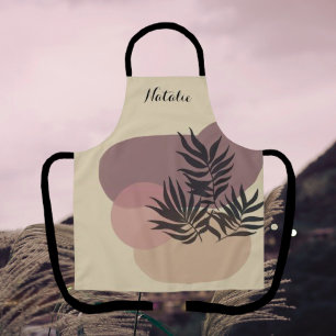 Weich Pastell Abstrakt Tan Tropische Schürze
