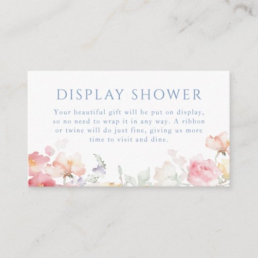 Weich Pastell Bloom Brautparty Begleitkarte (Vorderseite)