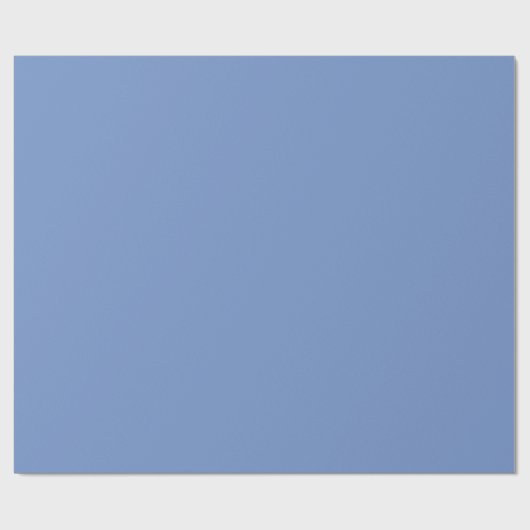 Weich Pastell Cornflower Blau Geschenkpapier (Flach)