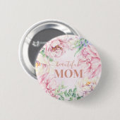 Weich Pastell floral | Beautiful Mama Button Abzei (Vorne & Hinten)