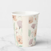 Weich Pastell Floral Paper Cup Pappbecher (Links)