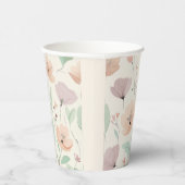 Weich Pastell Floral Paper Cup Pappbecher (Rechts)