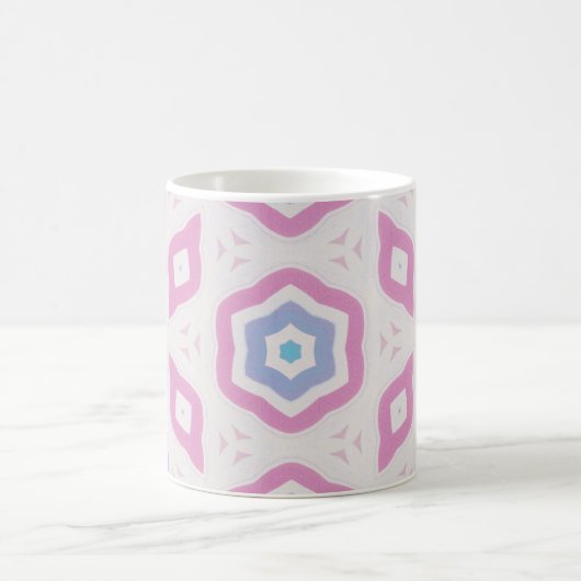 Weich Pastell Kaleidoskop Keramik Tasse (Mittel)