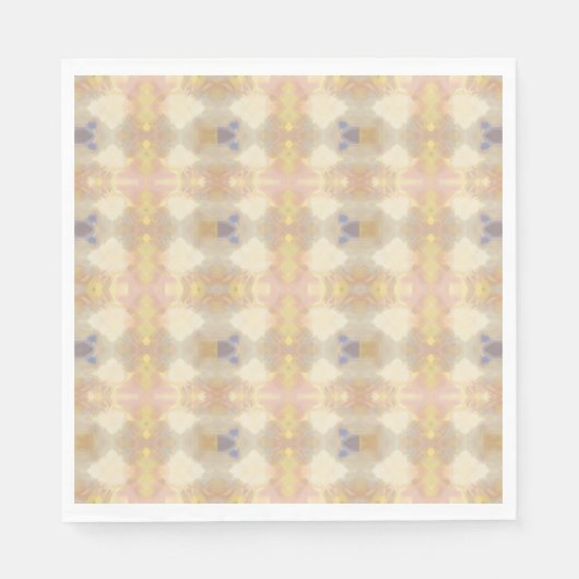 Weich Pastell Kaleidoskop Papier Napkins Serviette (Vorderseite)