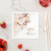 Weich Pastell Pampas Brautparty Serviette (Beispiel)