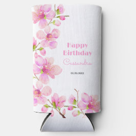 Weich Pastell Pink Cherry Blossom Sakura Geburtsta Selters Dosenkühler
