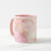 Weich Pastell Pink Grün Krawatte-Farbmuster Tasse (Vorderseite Links)