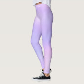 Weich Pastell Pink Lila leicht glänzende Leggings (Links)