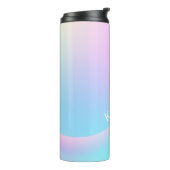 Weich Pastell Rainbow Gradient Form Thermal Tumble Thermosbecher (Nach links gedreht)