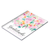 Weich pastellfarbene Aquarellschrift Notizblock (Linke Seite)