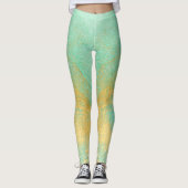 Weich pastellfarbener Glitzer All-Over-Print-Leggi Leggings (Vorderseite)