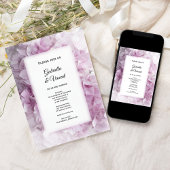 Weich-Pink-Hydrangea-Hochzeit Einladung