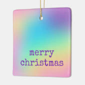 Weich Prismatischer Regenbogen Gradient "Frohe Wei Keramikornament (Links)
