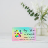 Weich-Regenbogen-Pfosten Visitenkarte (Stehend Vorderseite)