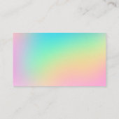 Weich-Regenbogen-Pfosten Visitenkarte (Rückseite)