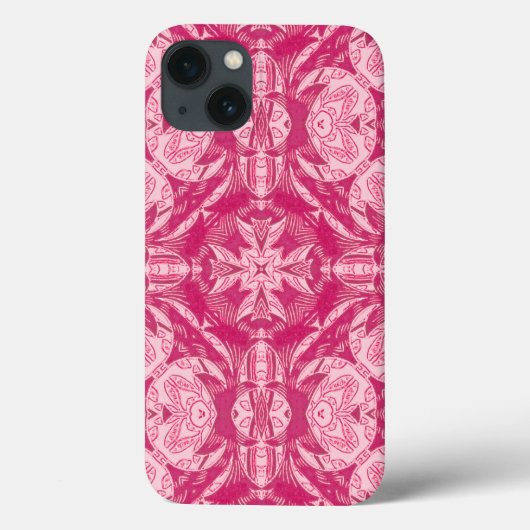 Weich rosa Abstraktes Mandala-Muster Case-Mate iPhone Hülle (Rückseite)