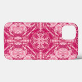 Weich rosa Abstraktes Mandala-Muster Case-Mate iPhone Hülle (Rückseite (Horizontal))
