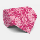 Weich rosa Abstraktes Mandala-Muster Krawatte (Gerollt)