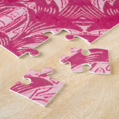 Weich rosa Abstraktes Mandala-Muster Puzzle (Seite)