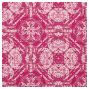 Weich rosa Abstraktes Mandala-Muster Stoff