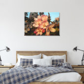 Weich rosa Apfelblüten Wrapped Canvas Print Leinwanddruck (Insitu (Schlafzimmer))