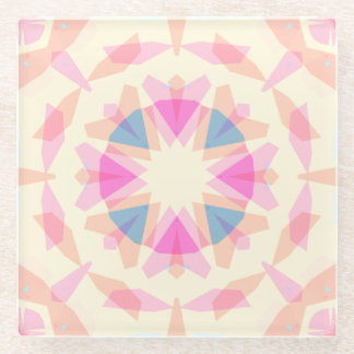 Weich rosa blaue Magic Star Pastellfarben Dekorati Glasuntersetzer