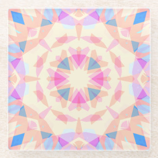 Weich rosa blaue Magic Star Pastellfarben Dekorati Glasuntersetzer