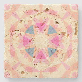 Weich rosa blaue Magic Star Pastellfarben Dekorati Steinuntersetzer