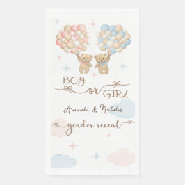 Weich rosa blaue Teddybären-Geschlechtsverkehr Serviette