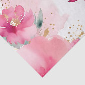 Weich rosa Blume mit Gold Seidenpapier (Ausschnitt)