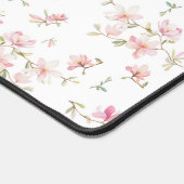 Weich rosa Blume Schreibtischunterlage (Ecke)