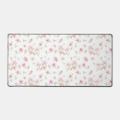 Weich rosa Blume Schreibtischunterlage (Vorderseite)