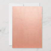 Weich rosa Blumenbräune Tee Party Brautparty Einladung (Rückseite)