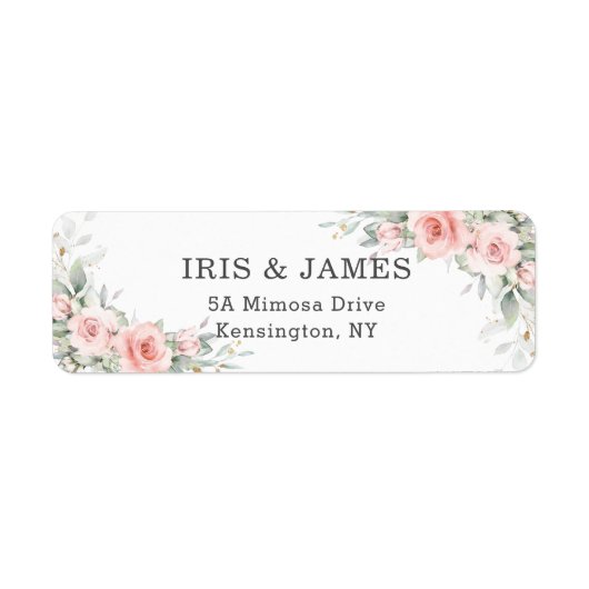 Weich rosa blumenfarbene Hochzeitsstimmung in der (Vorne)