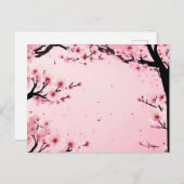 Weich rosa Blumenkohl Blossom Postkarte (Vorne/Hinten)