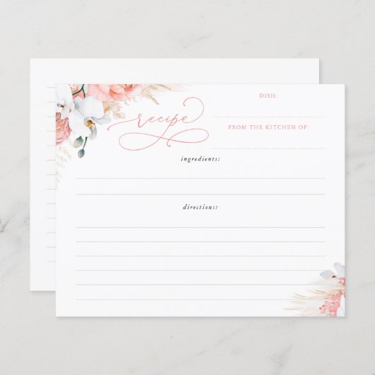 Weich rosa Blumenkohl Brautparty Rezept (Vorne/Hinten)