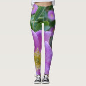Weich rosa Blüte Leggings (Vorderseite)