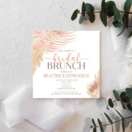 Weich rosa Brautparty Brunch Einladung