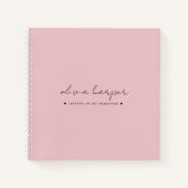 Weich rosa Buchstaben zu meinem Dauerhaften Memory Notizblock (Vorderseite)