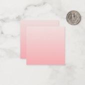 Weich rosa Farbverlauf Mitteilungskarte (Vorderseite/Rückseite Beispiel)
